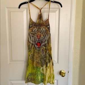 Boutique Tiger Rhinestone Dress